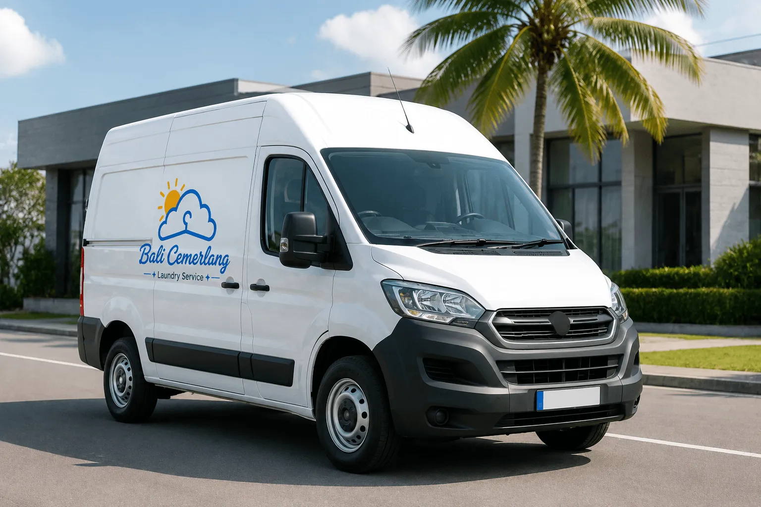 Free pickup and delivery laundry service for hotels and villas in Bali