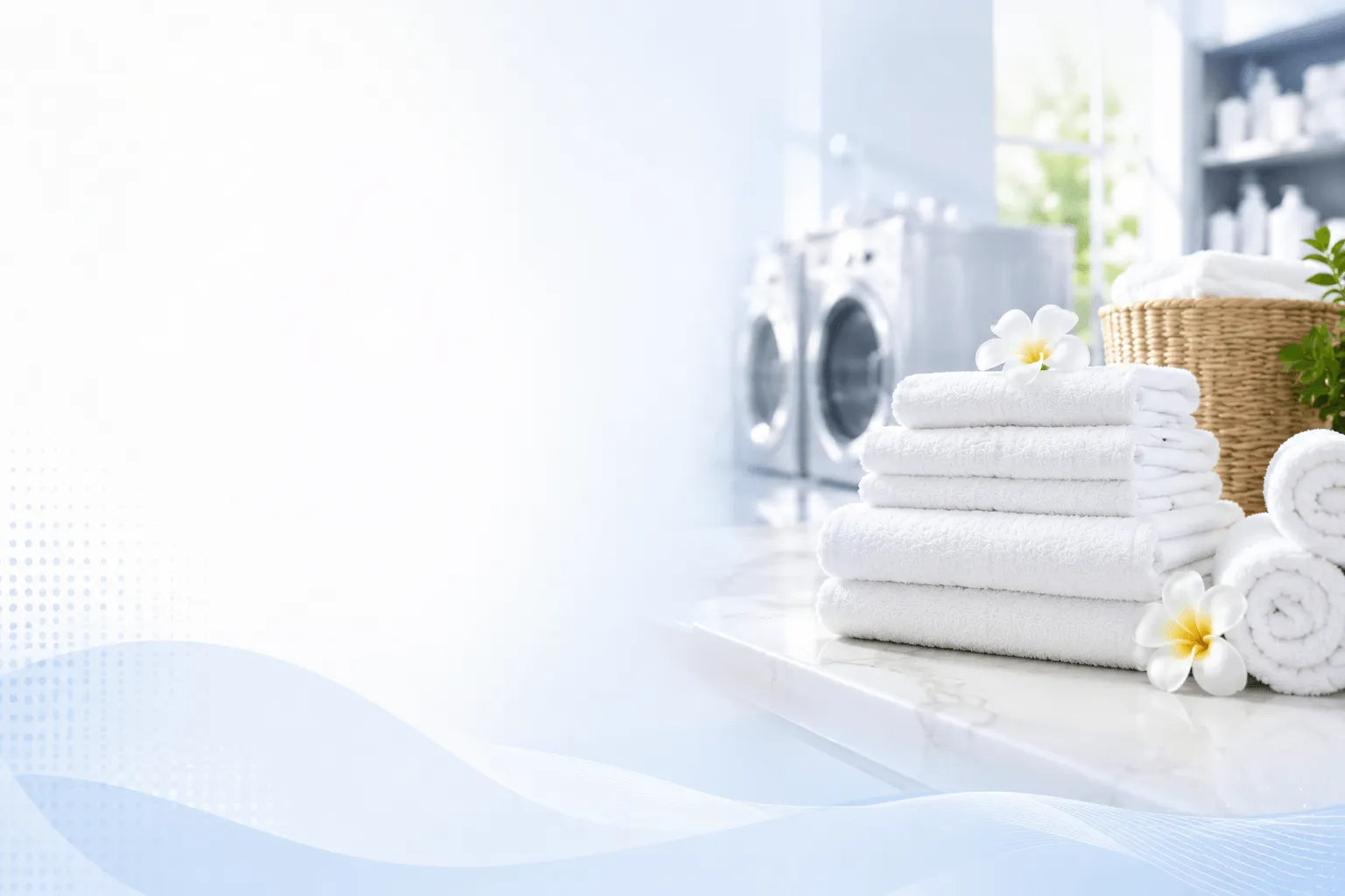 Bali Cemerlang Laundry hotel and villa laundry service with industrial washing machines and clean towels